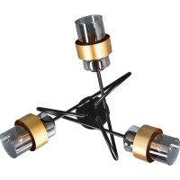 Люстра потолочная Hurricane 1139/3P 3 лампы 7 м² цвет серый