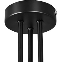 Люстра потолочная Hurricane 1139/3P 3 лампы 7 м² цвет серый