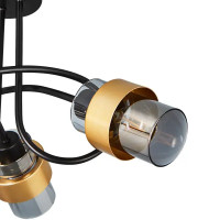 Люстра потолочная Hurricane 1139/3P 3 лампы 7 м² цвет серый