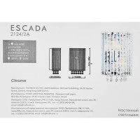 Настенный светильник Escada Majesty 2124/2A цвет хром