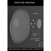 Зеркало косметическое Omega Glass PZ4 настольное 12.7 см