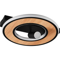 Светильник потолочный светодиодный Lumion Ledio Pine 6572/24CL 10 м² нейтральный белый свет цвет черный