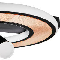 Светильник потолочный светодиодный Lumion Ledio Pine 6572/24CL 10 м² нейтральный белый свет цвет черный