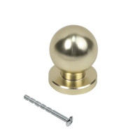 Ручка-кнопка мебельная GN35 цвет золото