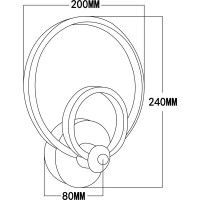 Настенный светильник светодиодный Escada Orbita 10237/2LED, нейтральный белый свет, цвет белый