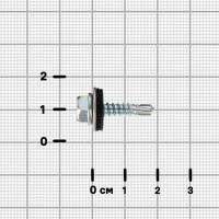 Саморезы кровельные по металлу оцинкованные 4.8x19 мм 10 шт. цвет серебристый