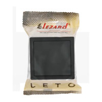 Выключатель накладной Lezard Leto 1 клавиша цвет черный бархат