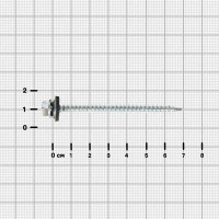 Саморезы кровельные по дереву оцинкованные 4.8x70 мм 30 шт.