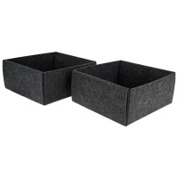 Органайзер для хранения без крышки 50x12x27 см войлок цвет темно-бежевый 2 шт