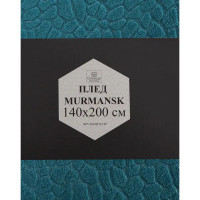 Плед Murmansk 140x200 см велсофт цвет бирюзовый