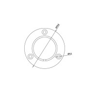 Фланец Monlid для крепления ограждения к стене