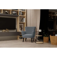 Кресло полиэстер Seasons Вилли 77x86x76 см цвет серый