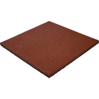 Плитка резиновая 500x500x30 полнотелая терракот