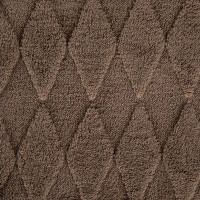 Плед Ромбы 200x220 см фланель цвет серо-коричневый