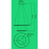 Люстра потолочная светодиодная 86W SF7134/2P-WT