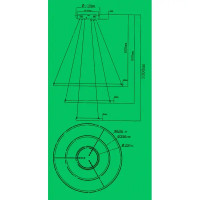 Люстра потолочная светодиодная 128W SF7133/3P-WT