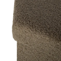 Пуф складной Atmosphera Jaiko с отделением для хранения 46x38x46 см полиэстер цвет зелено-серый