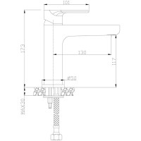 Набор смесителей для ванной Rossinka Silvermix LRS33-80 цвет хром