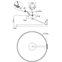 Люстра потолочная светодиодная 54W SF7133/1C-WT