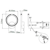 Настенный светильник 16 Вт SF7130/1W-WT