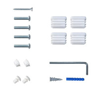 Вешалка настенная для одежды с полкой Торонто 21 10 крючков 67x51.5x27 см цвет белый