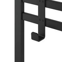 Вешалка настенная для одежды с полкой Торонто 22 14 крючков 67x51.5x27 см цвет черный