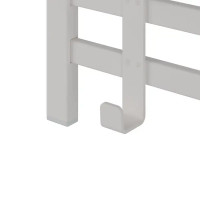 Вешалка настенная для одежды с полкой Торонто 21 10 крючков 67x51.5x27 см цвет белый