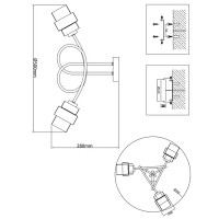 Люстра потолочная Hurricane 1139/3P 3 лампы 7 м² цвет серый