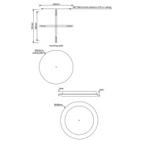 Люстра потолочная светодиодная Horda 10292/1 17 м² регулируемый белый свет цвет хром