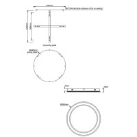 Люстра потолочная светодиодная Signum 607/S 11 м² нейтральный белый свет цвет белый