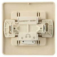 Выключатель встраиваемый Schneider Electric Blanca 1 клавиша с подсветкой цвет бежевый