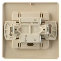 Выключатель встраиваемый Schneider Electric Blanca 1 клавиша цвет бежевый