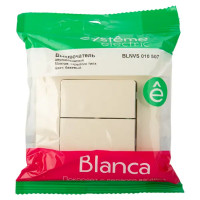 Выключатель встраиваемый Schneider Electric Blanca 2 клавиши цвет бежевый