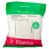 Выключатель встраиваемый Schneider Electric Blanca 1 клавиша с подсветкой цвет белый