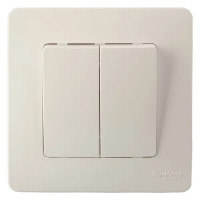 Переключатель встраиваемый Schneider Electric Blanca 2 клавиши цвет белый