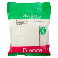 Переключатель встраиваемый Schneider Electric Blanca 2 клавиши цвет белый