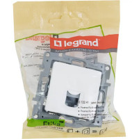 Розетка компьютерная встраиваемая Legrand Etika RJ45 UTP cat 5 цвет белый