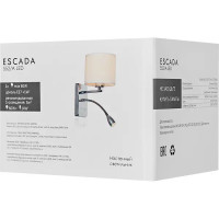 Светильник настенный бра Escada 552/A цвет хром белый