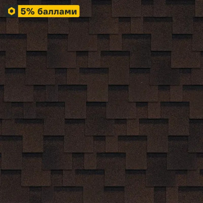 Гибкая черепица Технониколь Оптима Аккорд коричневый 3 м²