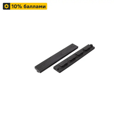 Заглушка для террасной доски T-Decks 150x25 мм ДПК цвет графит