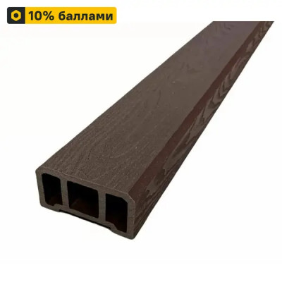 Перила прямоугольные ДПК 45x92x3000 мм венге