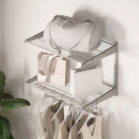 Гардеробная система Larvij 2 42.5x61x9.5 см цвет алюминий