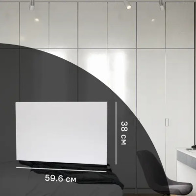 Дверь для шкафа Лион 59.6x38x1.6 см ЛДСП цвет белый лак