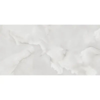 Глазурованный керамогранит Arcadia Ceramica Onyx White Cloud 60x120 см 1.44 м² глянцевый цвет светло-серый