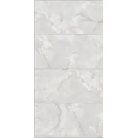 Глазурованный керамогранит Arcadia Ceramica Onyx White Cloud 60x120 см 1.44 м² глянцевый цвет светло-серый