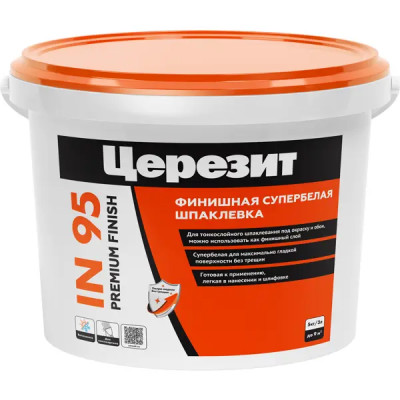 Шпатлёвка полимерная Церезит IN95 готовая всесезонная 5 кг