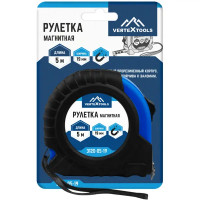Рулетка Vertextools с магнитным наконечником 5 м x 19 мм