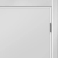Дверь межкомнатная глухая Пронто 60x200 см Hardflex цвет белый жемчуг с замком и петлями