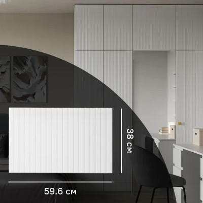 Дверь для шкафа Лион Висла 59.6x38x1.6 см МДФ цвет белый