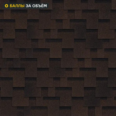 Гибкая черепица Технониколь Оптима Аккорд коричневый 3 м²